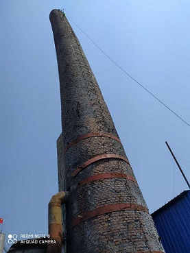 煙囪拆除工藝過程中的技術性