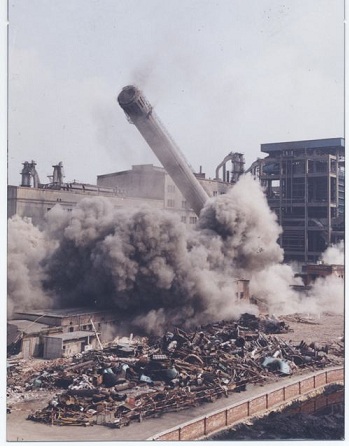 黑龍江廢棄煙囪爆破拆除方案