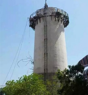 吉林瀏陽煙囪拆除