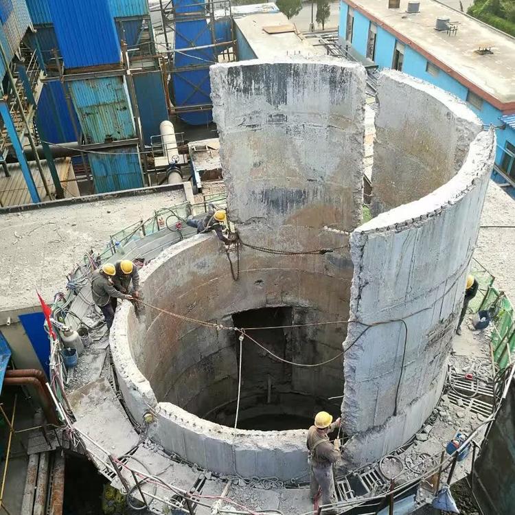 煙囪人工拆除的施工步驟