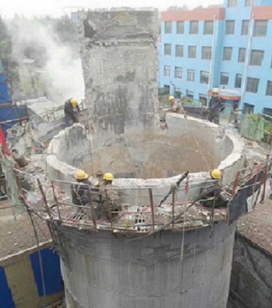 吉林水泥煙囪拆除-怎么拆除水泥煙囪？